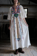 Vintage Egyptian Siwa Oasis Kaftan / 埃及古著錫瓦刺繡長袍