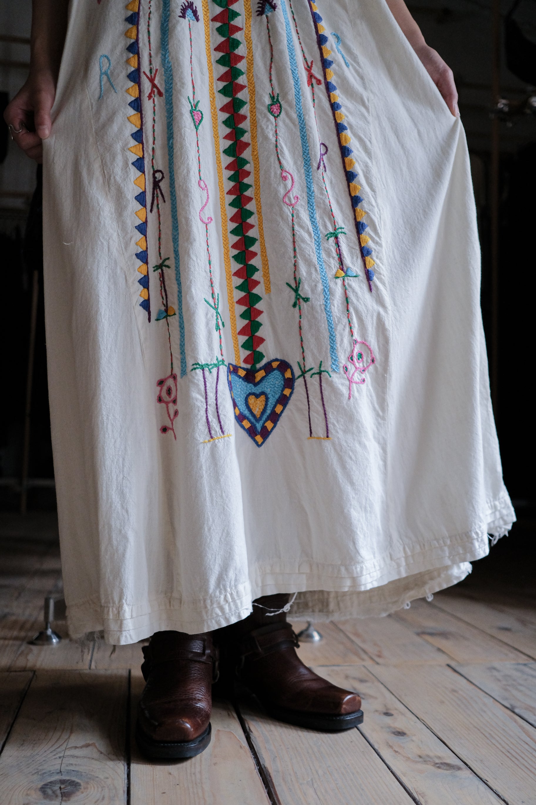 Vintage Egyptian Siwa Oasis Kaftan / 埃及古著錫瓦刺繡長袍