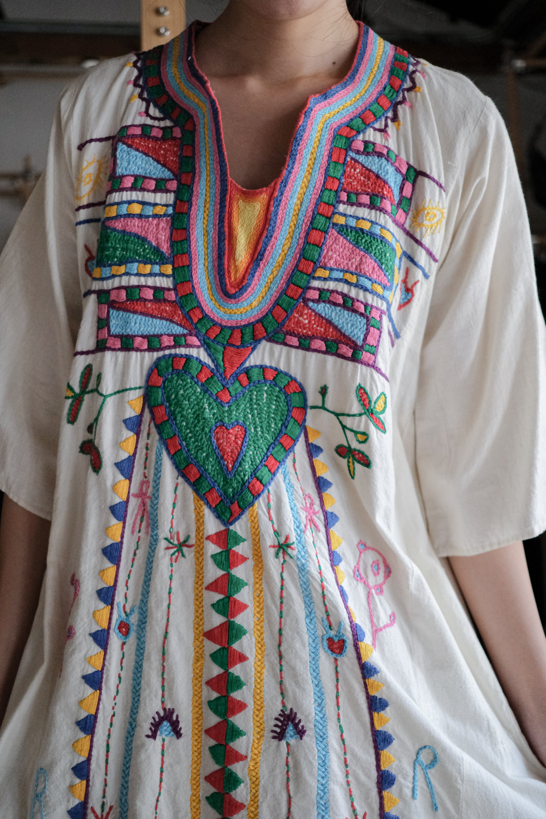 Vintage Egyptian Siwa Oasis Kaftan / 埃及古著錫瓦刺繡長袍
