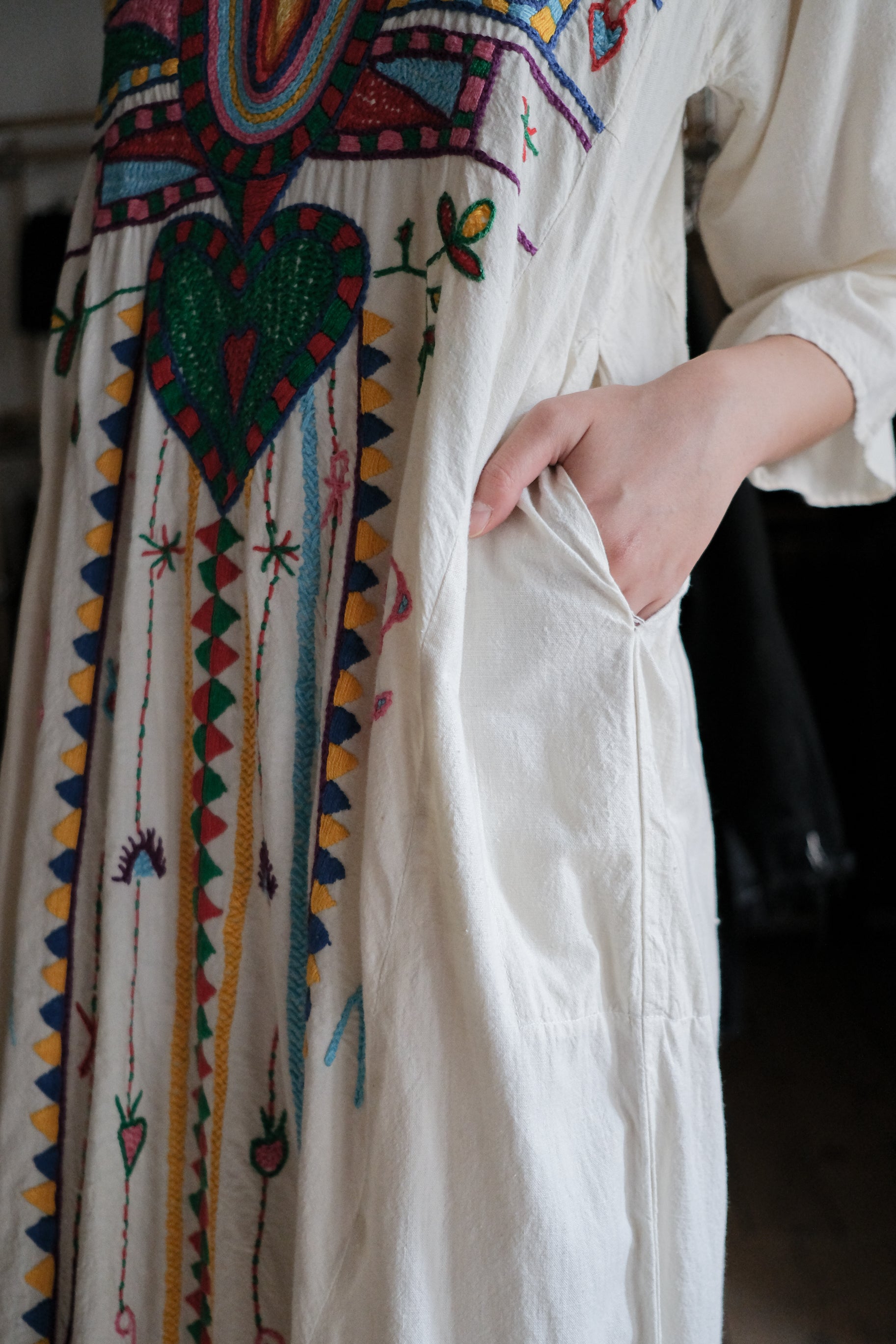 Vintage Egyptian Siwa Oasis Kaftan / 埃及古著錫瓦刺繡長袍