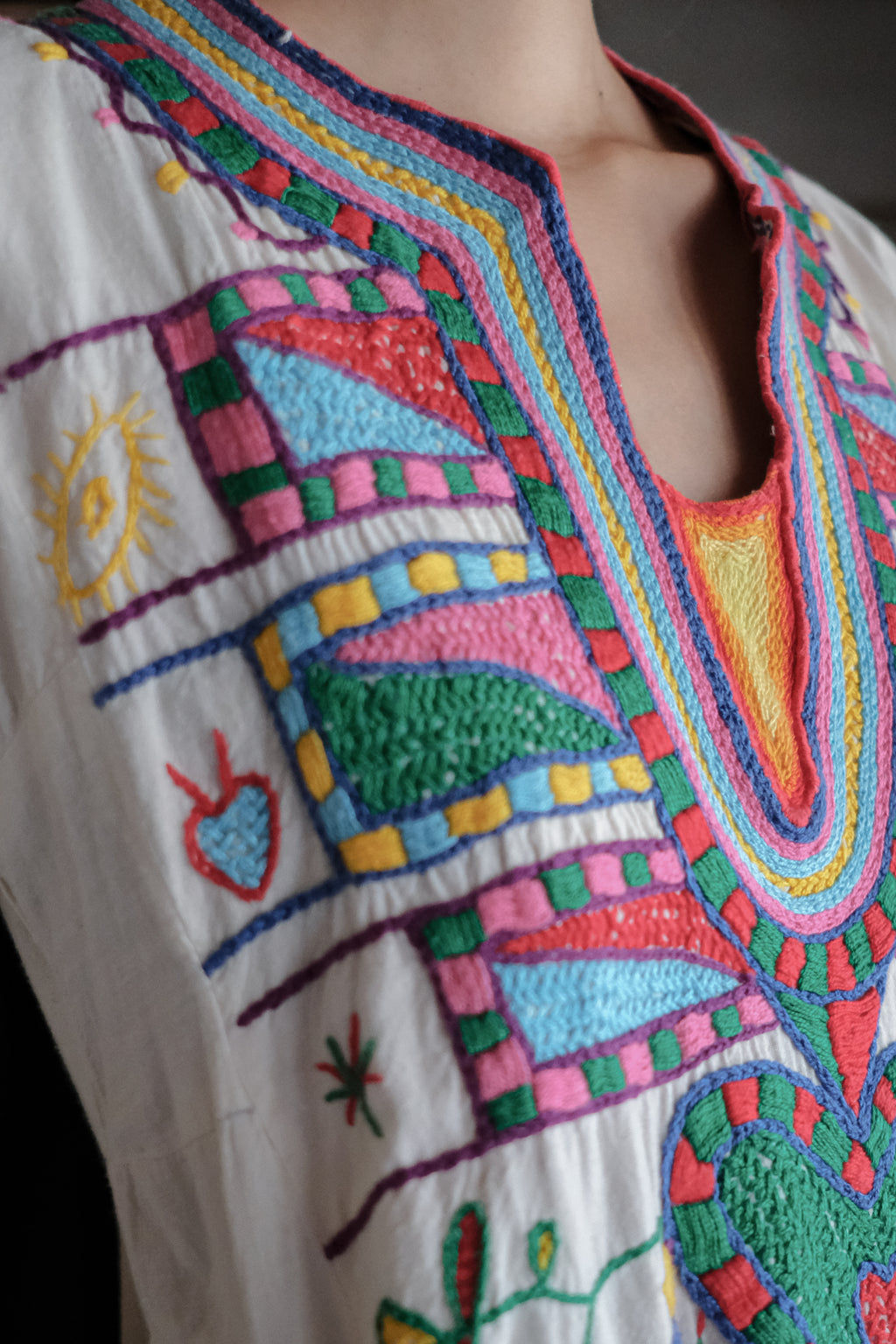 Vintage Egyptian Siwa Oasis Kaftan / 埃及古著錫瓦刺繡長袍