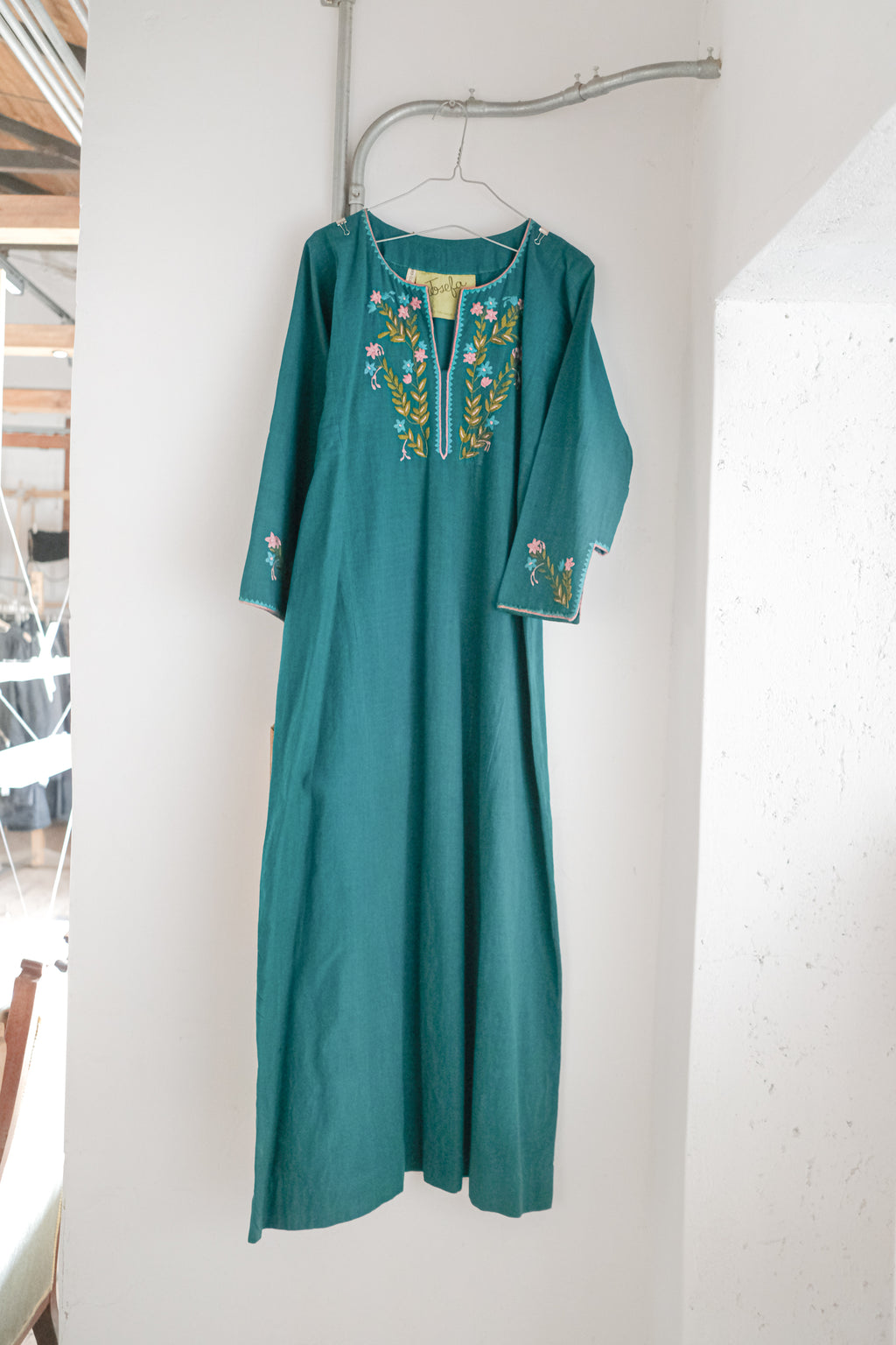 Vintage Mexican Oaxana Embroidered Dress