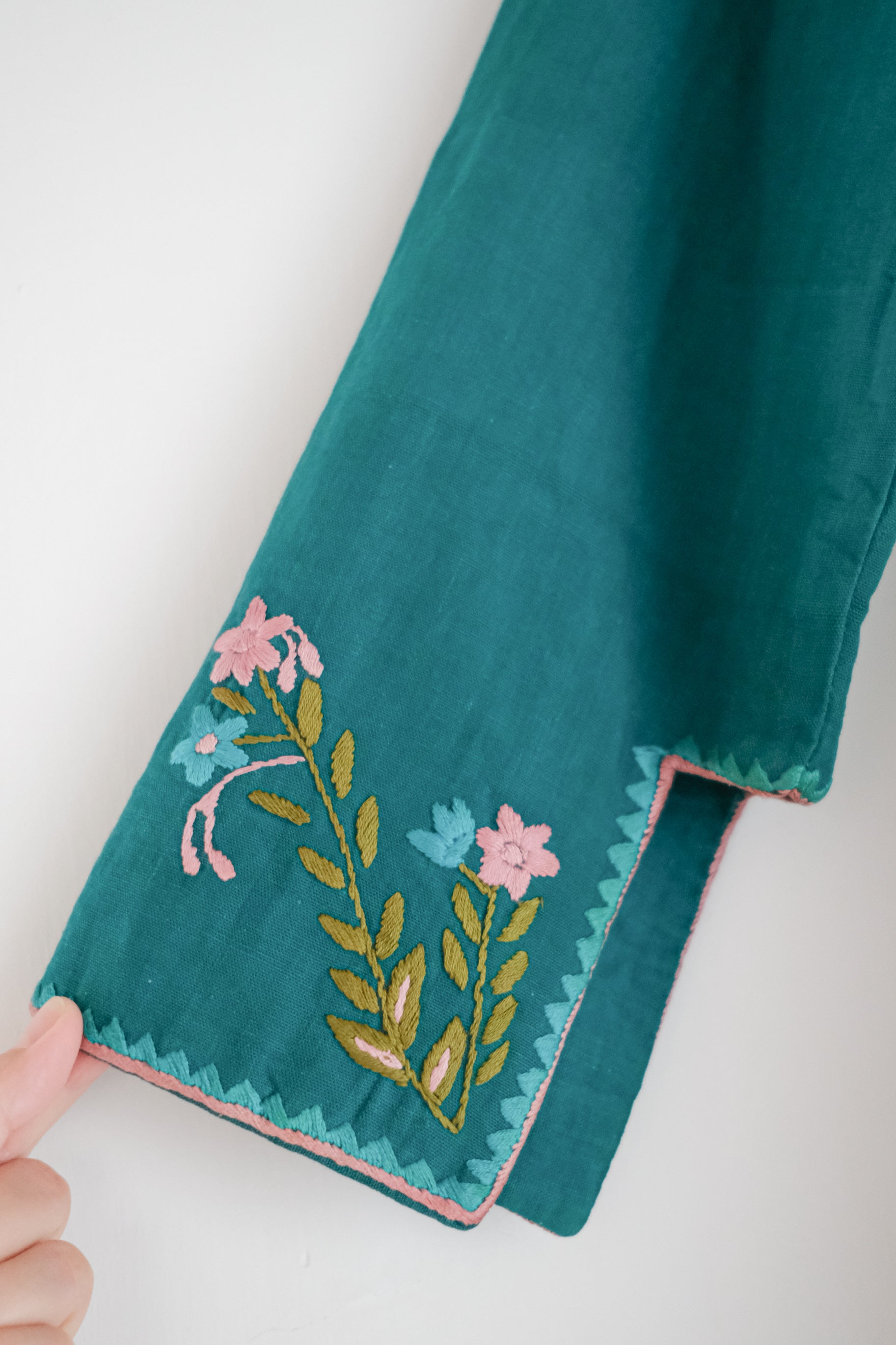 Vintage Mexican Oaxana Embroidered Dress
