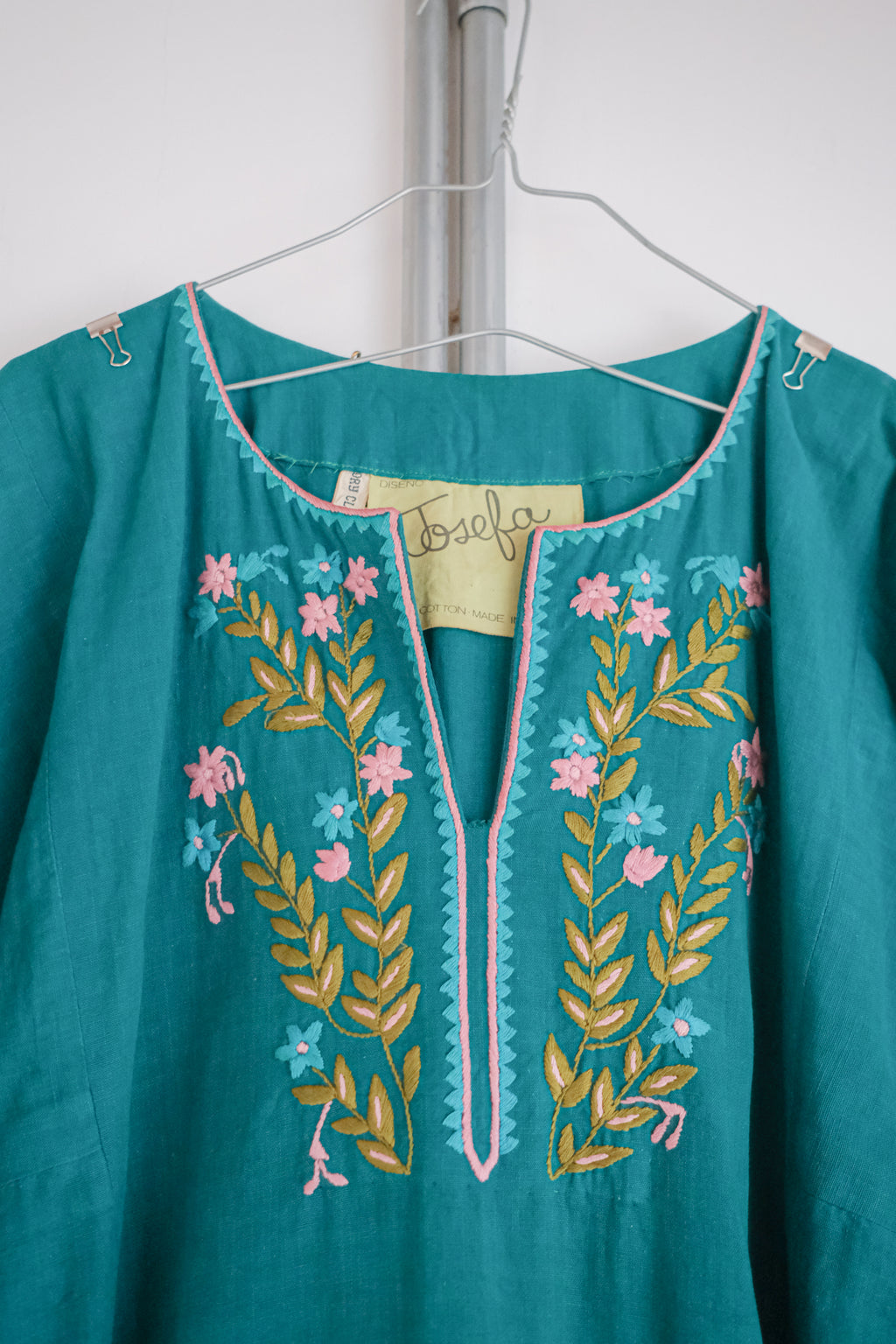 Vintage Mexican Oaxana Embroidered Dress