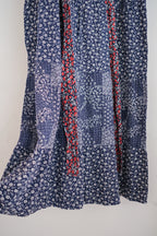 1970’s Calico Seersucker Maxi Dress / 古著碎花泡泡紗長洋裝