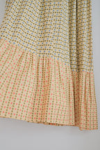 1970’s James Holton Puff Sleeve Dress / 古著果昔泡泡袖荷葉魚尾洋裝