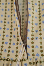1970’s James Holton Puff Sleeve Dress / 古著果昔泡泡袖荷葉魚尾洋裝