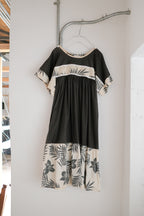 Vintage Mexican Oaxana Embroidered Dress