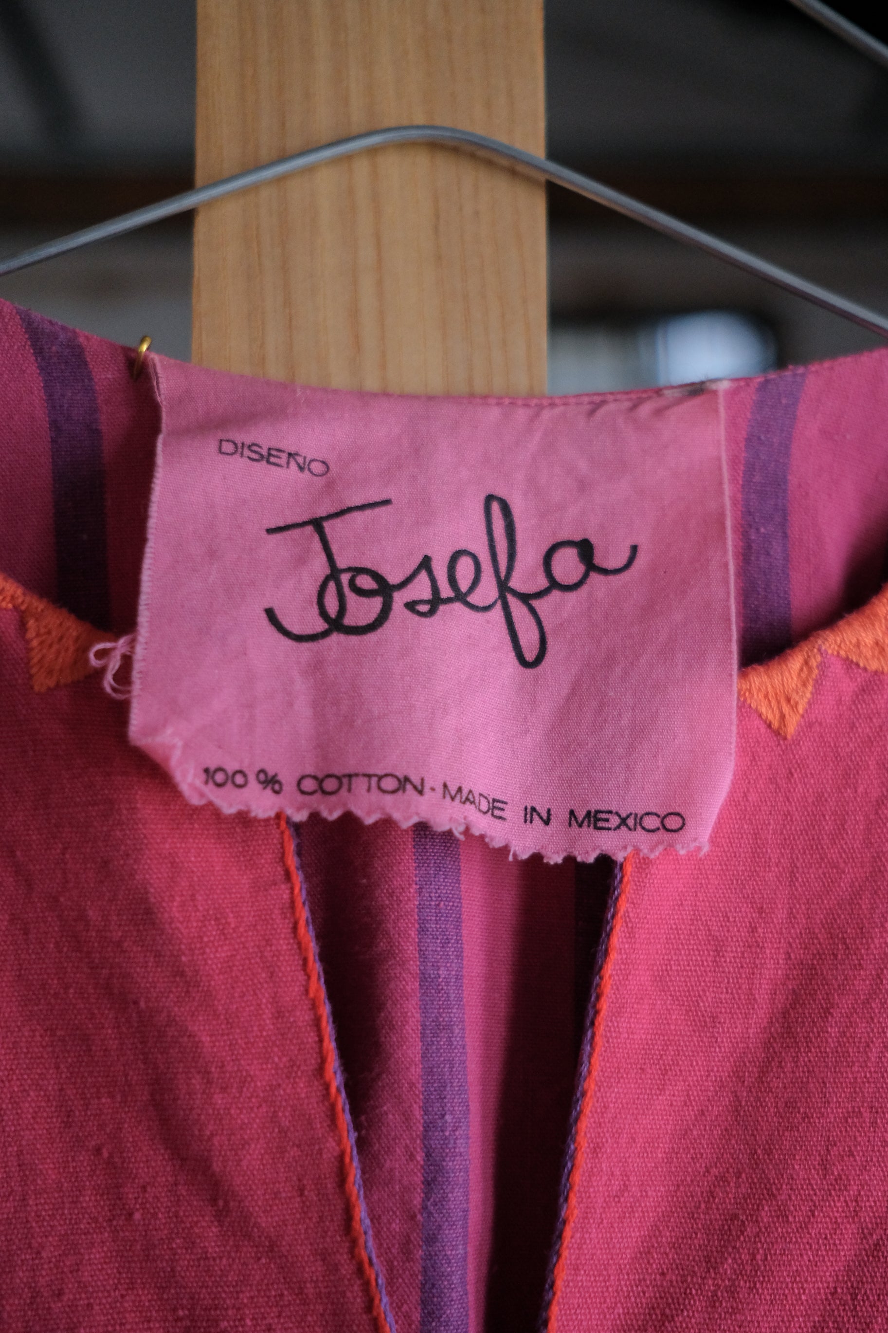 1970’s Josefa Embroidered Boho Mexican Kaftan / 古著Josefa椿之墨西哥刺繡長袍