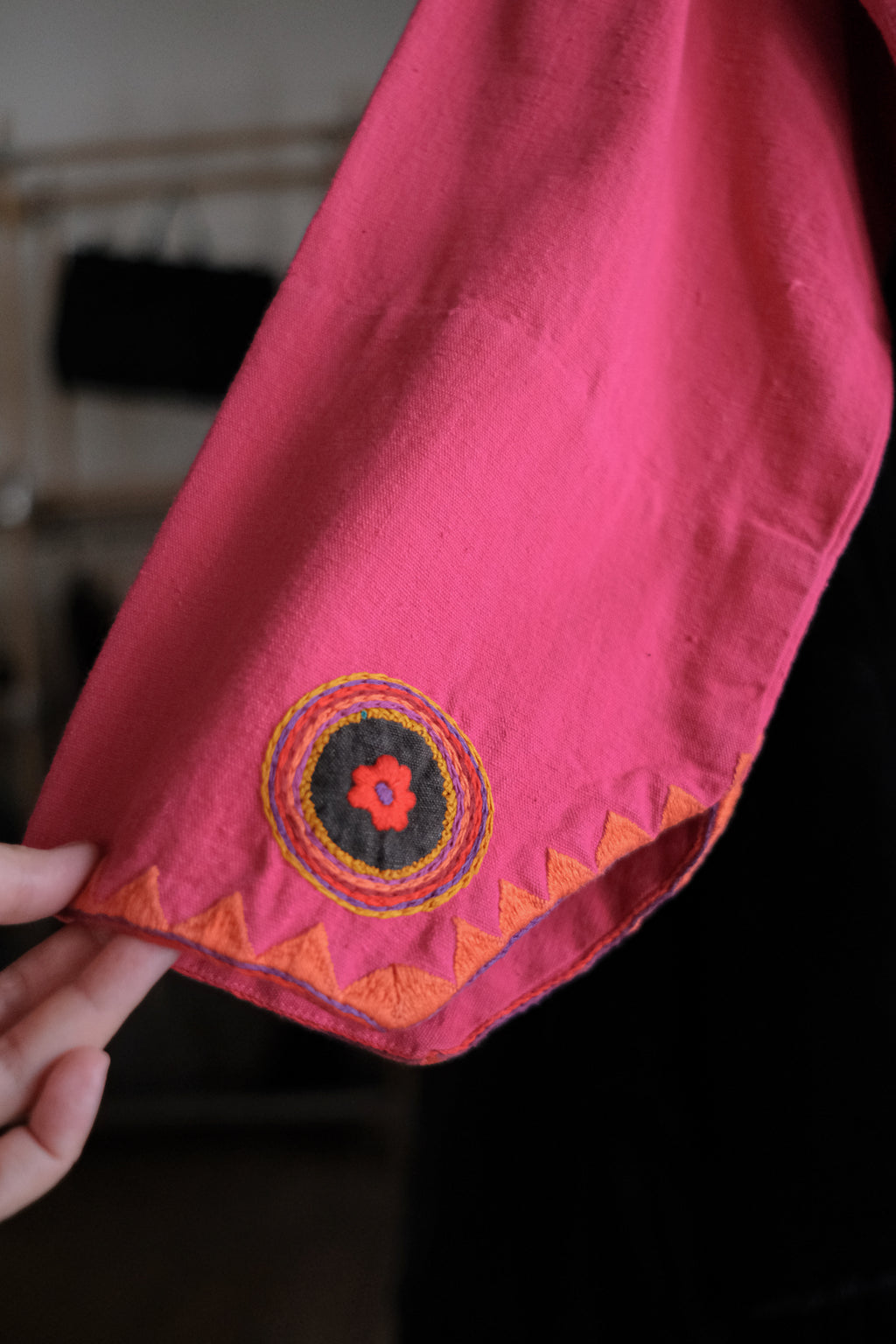 1970’s Josefa Embroidered Boho Mexican Kaftan / 古著Josefa椿之墨西哥刺繡長袍