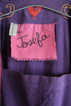 1970’s Josefa Embroidered Boho Mexican Kaftan / 古著Josefa緞帶刺繡墨西哥洋裝