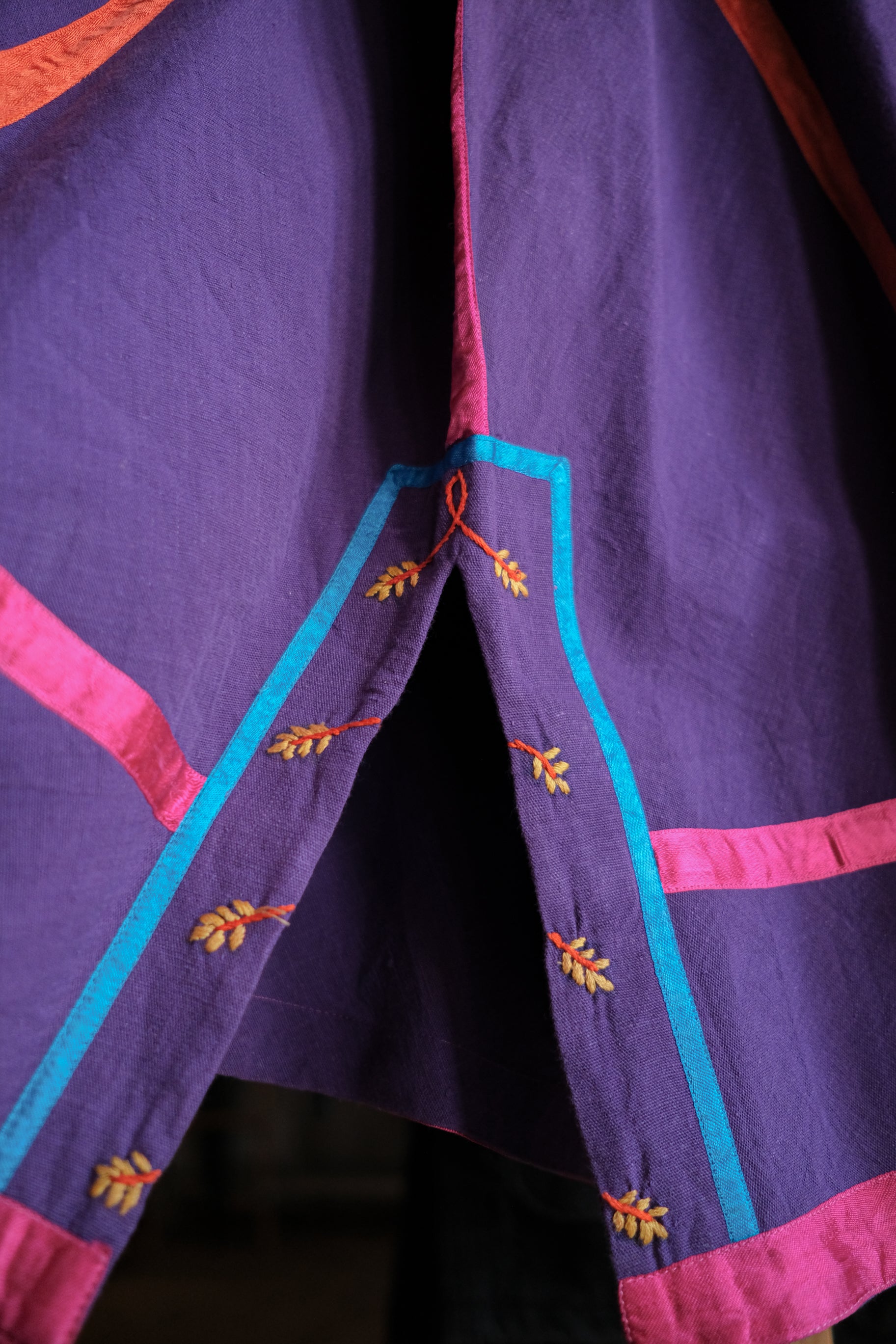 1970’s Josefa Embroidered Boho Mexican Kaftan / 古著Josefa緞帶刺繡墨西哥洋裝