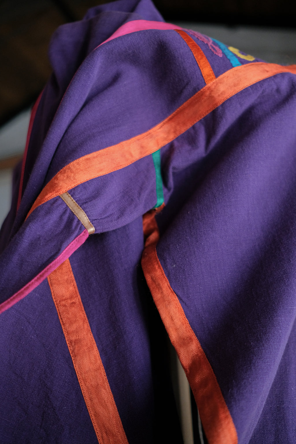 1970’s Josefa Embroidered Boho Mexican Kaftan / 古著Josefa緞帶刺繡墨西哥洋裝