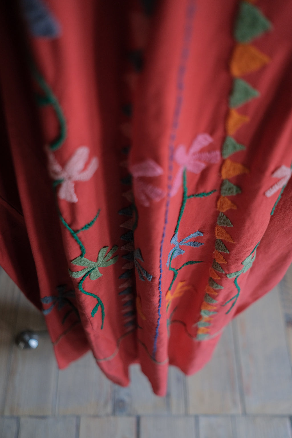 Vintage Mexican Oaxana Embroidered Dress