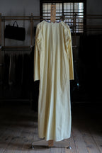 Vintage Egyptian Siwa Oasis Kaftan / 埃及古著奶油黃錫瓦刺繡長袍