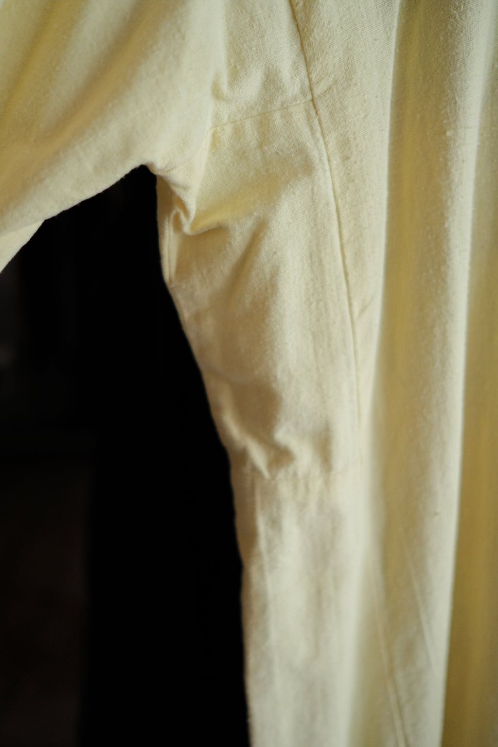 Vintage Egyptian Siwa Oasis Kaftan / 埃及古著奶油黃錫瓦刺繡長袍