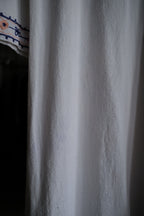 Vintage Indian Hand Embroidered Cotton Gauze Folk Kaftan / 印度古著手刺繡棉紗民族長袍