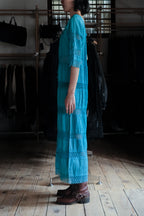 1970's Crochet Lace Bell Sleeve Maxi Dress / 古著鉤針蕾絲鐘形袖長裙