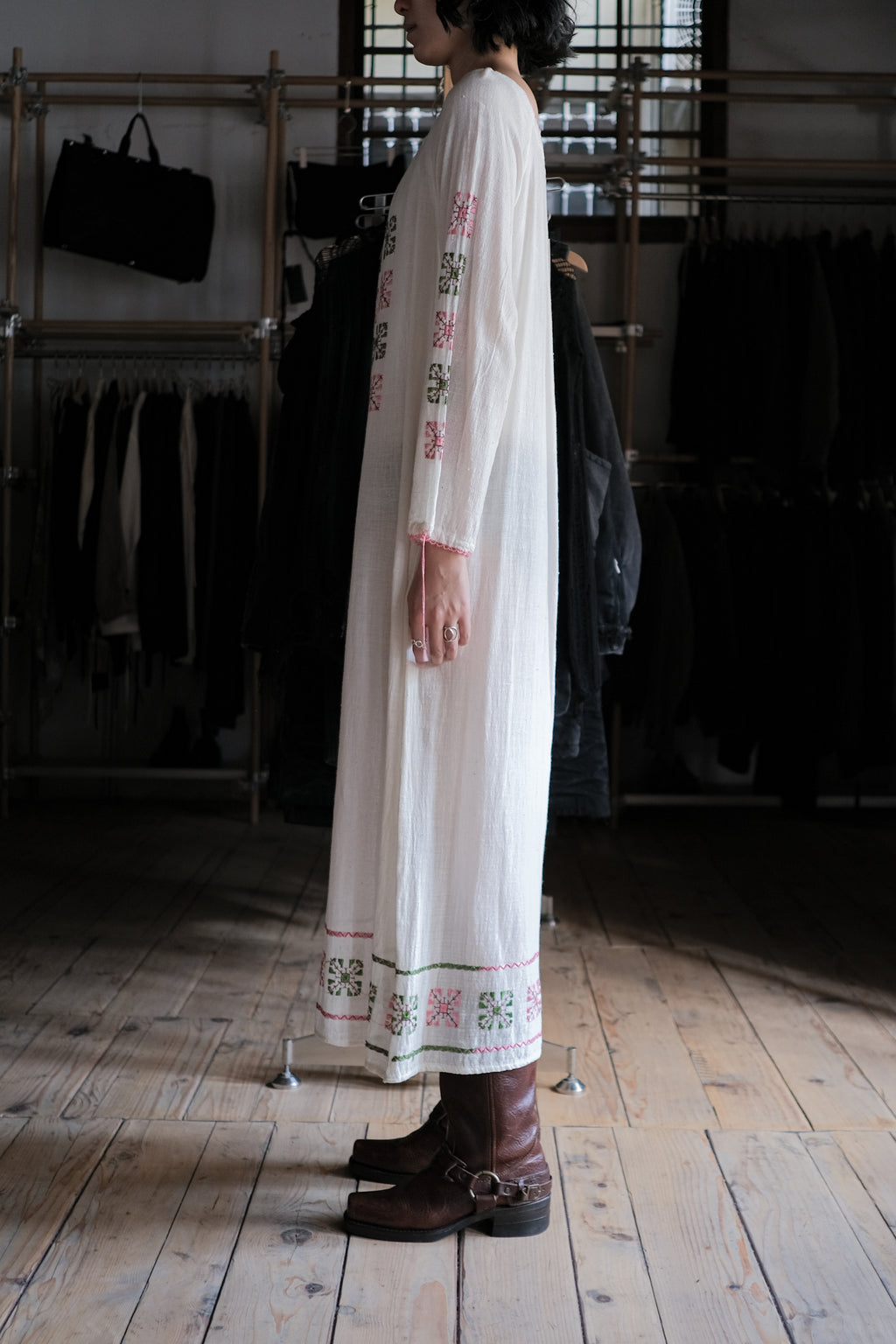 Vintage Mexican Oaxana Embroidered Dress