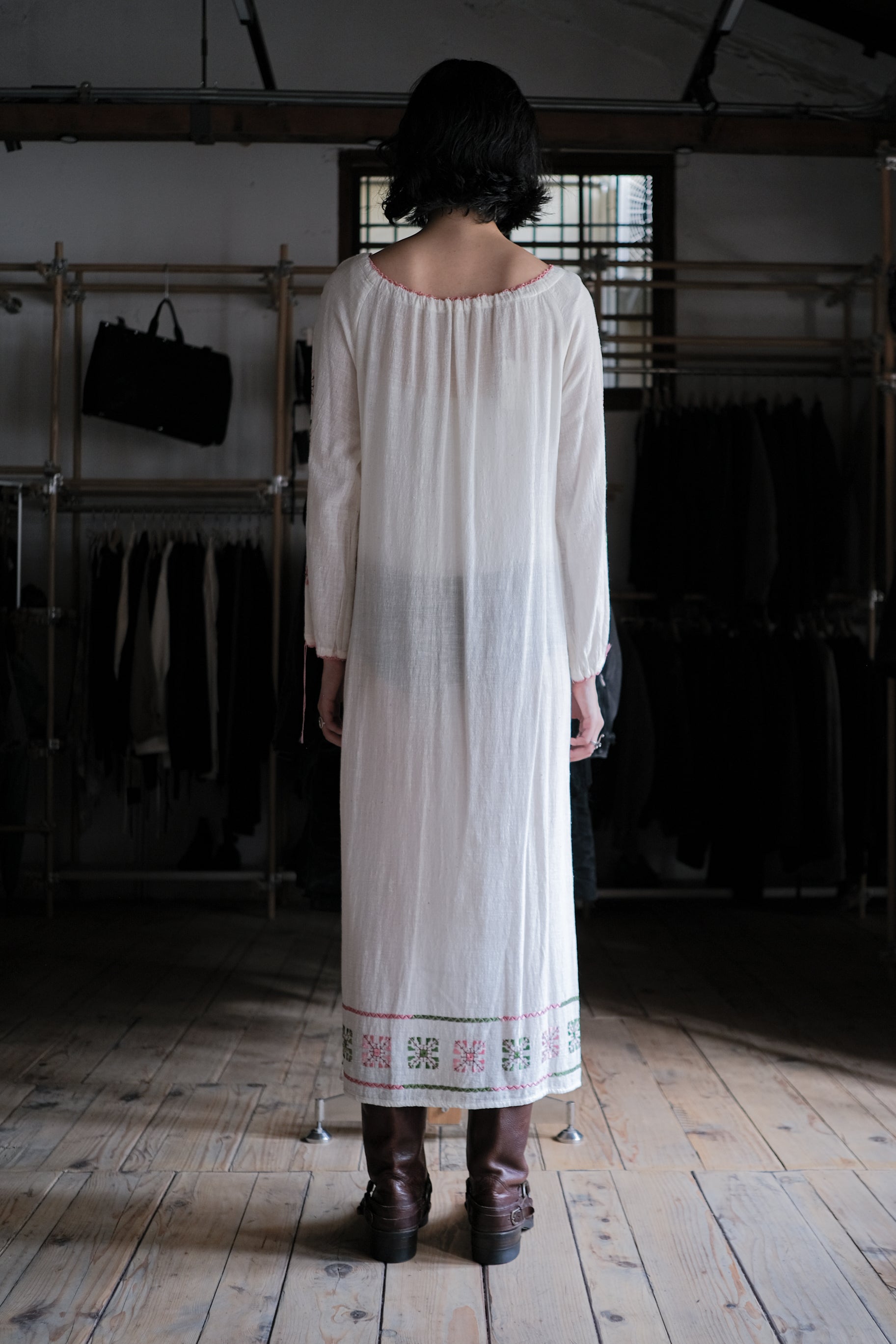 Vintage Mexican Oaxana Embroidered Dress