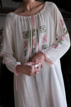 Vintage Mexican Oaxana Embroidered Dress