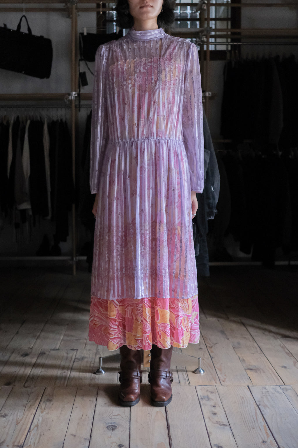 Vintage Mexican Oaxana Embroidered Dress