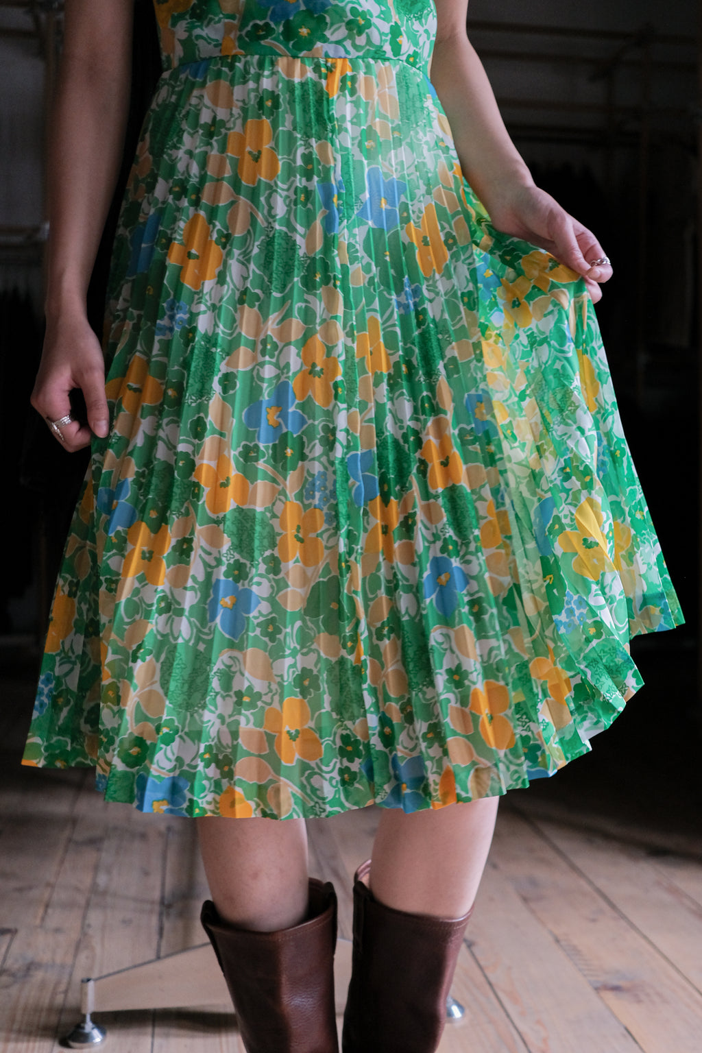 Vintage Mexican Oaxana Embroidered Dress
