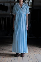 Vintage Nightgown Sheer Dress / 古著水色點點透膚睡袍洋裝