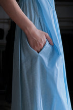 Vintage Nightgown Sheer Dress / 古著水色點點透膚睡袍洋裝