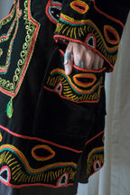 Vintage Mexican Oaxana Embroidered Dress