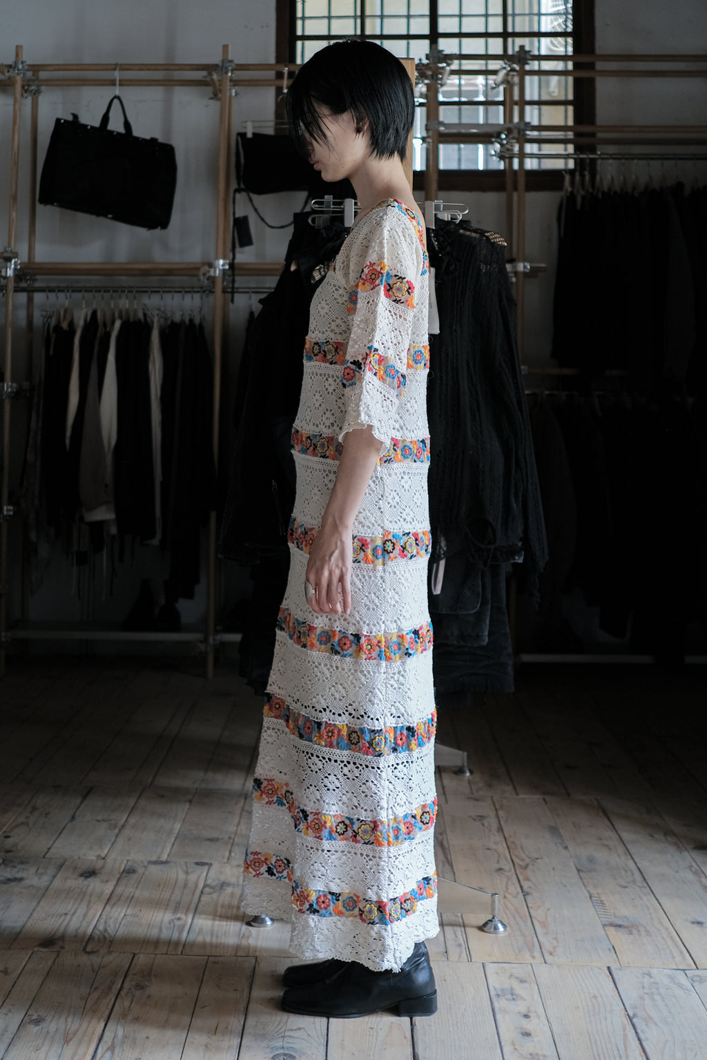 Vintage Mexican Oaxana Embroidered Dress