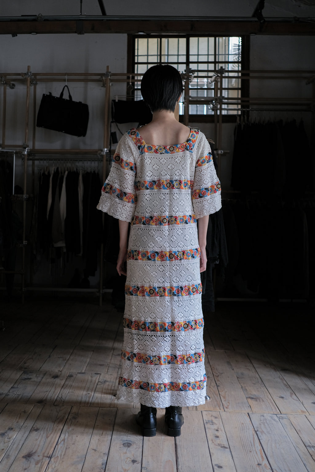 Vintage Mexican Oaxana Embroidered Dress