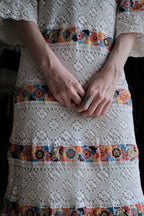 Vintage Mexican Oaxana Embroidered Dress