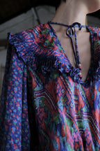 Vintage Romantic Maxi Flowy Boho Pattern Dress / 古著波西米亞風洋裝