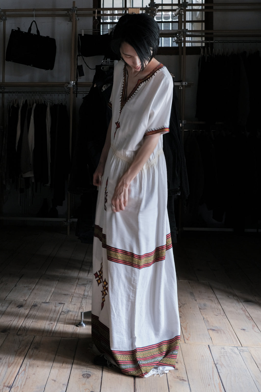 Ethiopian Kemis Kaftan / 衣索比亞傳統刺繡長袍