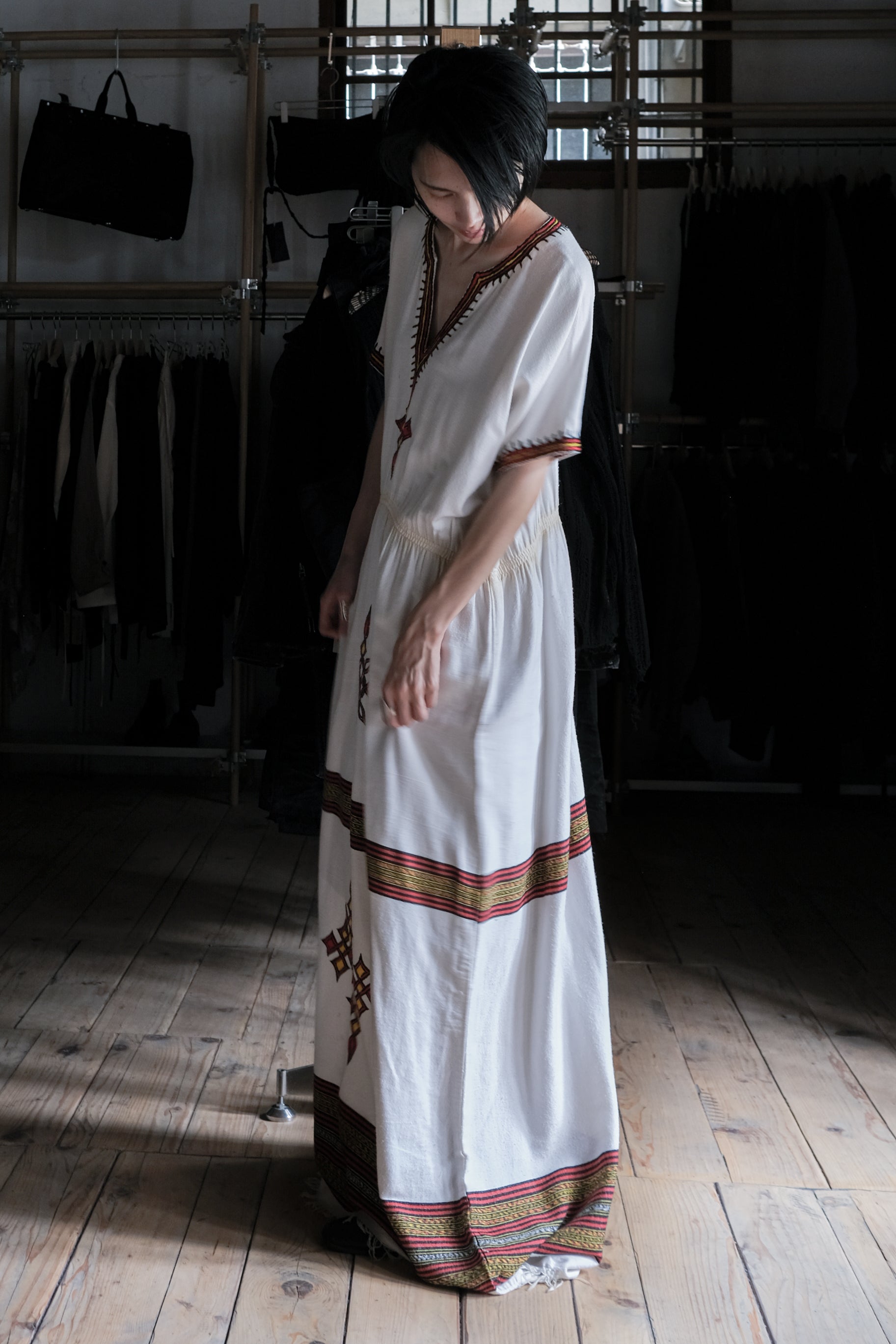Ethiopian Kemis Kaftan / 衣索比亞傳統刺繡長袍