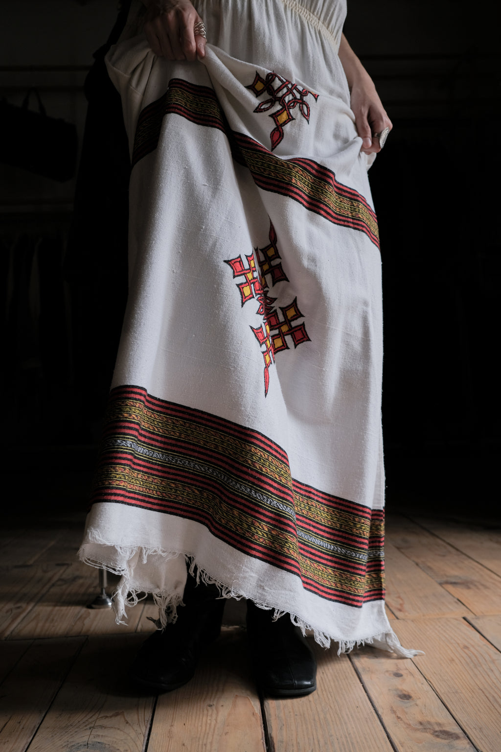Ethiopian Kemis Kaftan / 衣索比亞傳統刺繡長袍