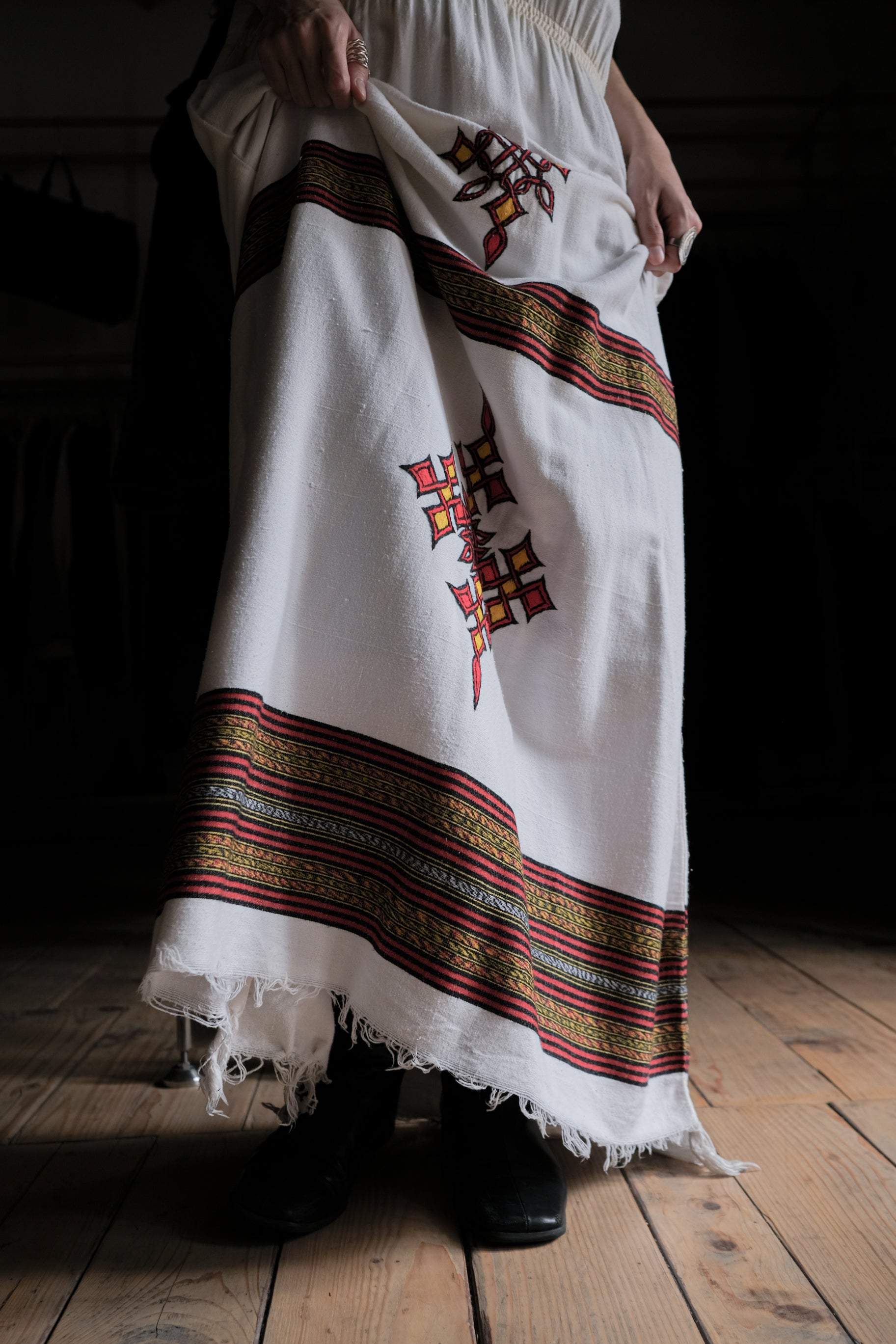Ethiopian Kemis Kaftan / 衣索比亞傳統刺繡長袍
