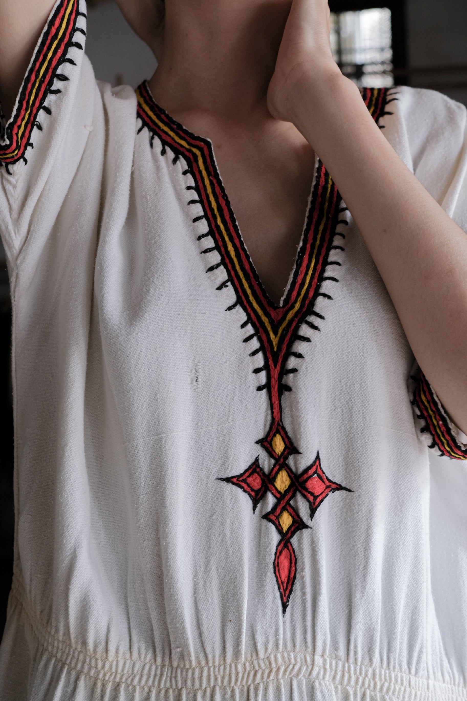 Ethiopian Kemis Kaftan / 衣索比亞傳統刺繡長袍