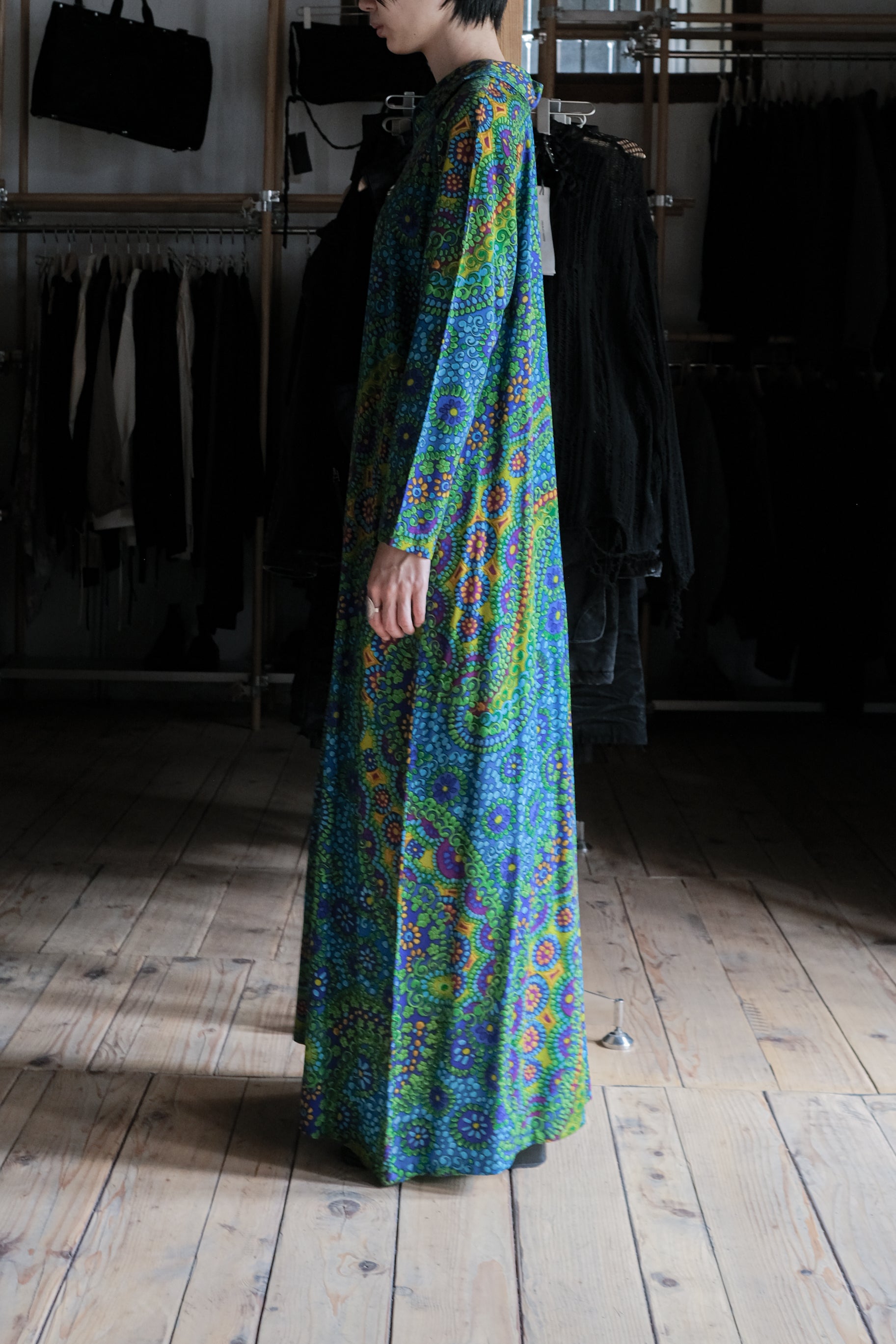 1970's Psychedelic Print Dress / 古著迷幻印花洋裝