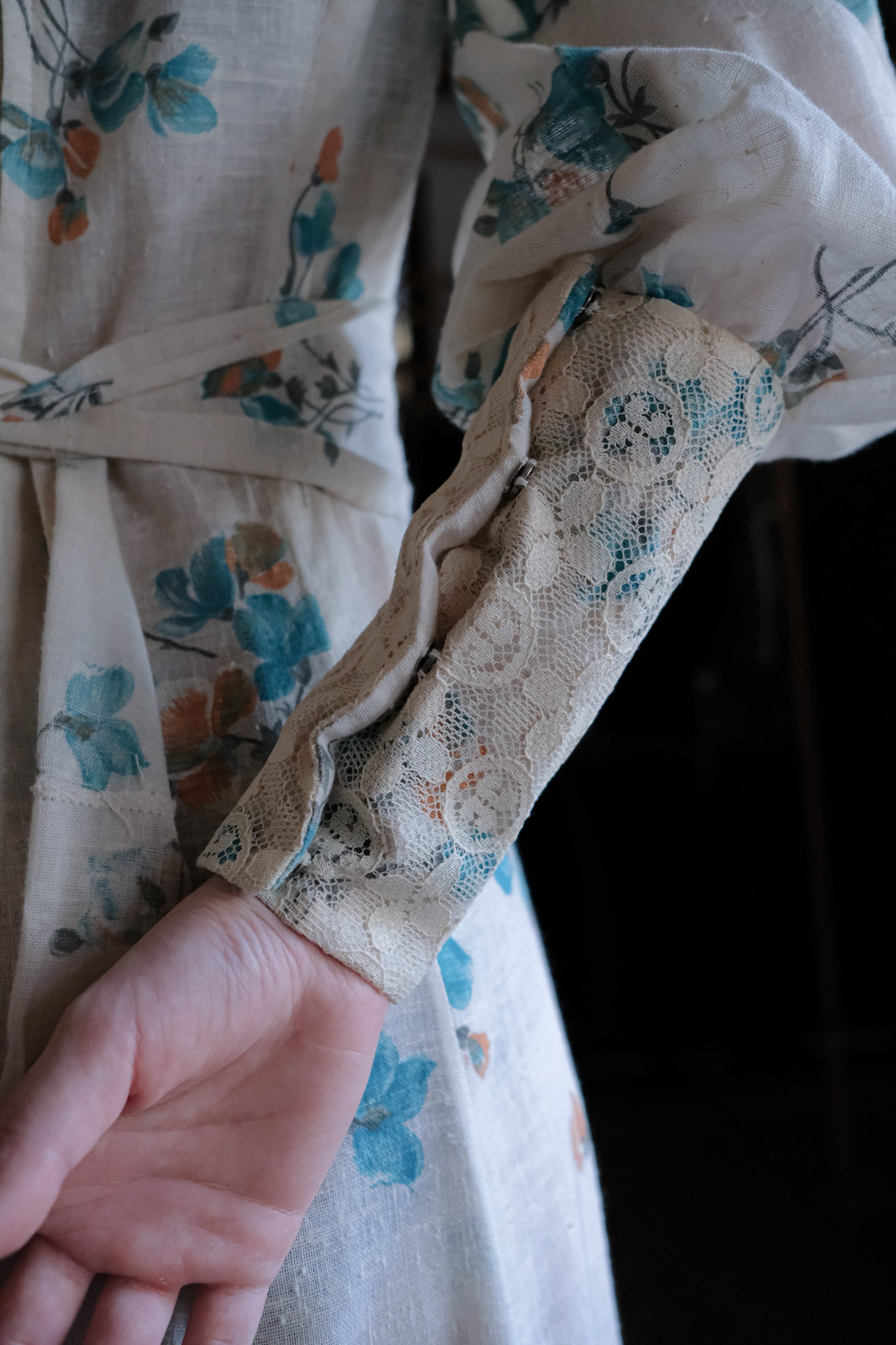 1970's Vintage Gunne Sax Style Floral Prairie Maxi Dress / 古著碎花草原風長洋裝