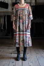 Vintage Animal Safari Graphic Print Muumuu Dress / 古著叢林萬獸印花穆穆洋裝