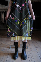 Vintage Mexican Oaxana Embroidered Dress