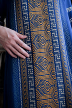 1970's Greek Yannis G. Nikou Hand Woven Kaftan / 希臘古著手工織纹圖騰長袍