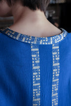 1970's Greek Yannis G. Nikou Hand Woven Kaftan / 希臘古著手工織纹圖騰長袍