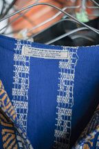 1970's Greek Yannis G. Nikou Hand Woven Kaftan / 希臘古著手工織纹圖騰長袍