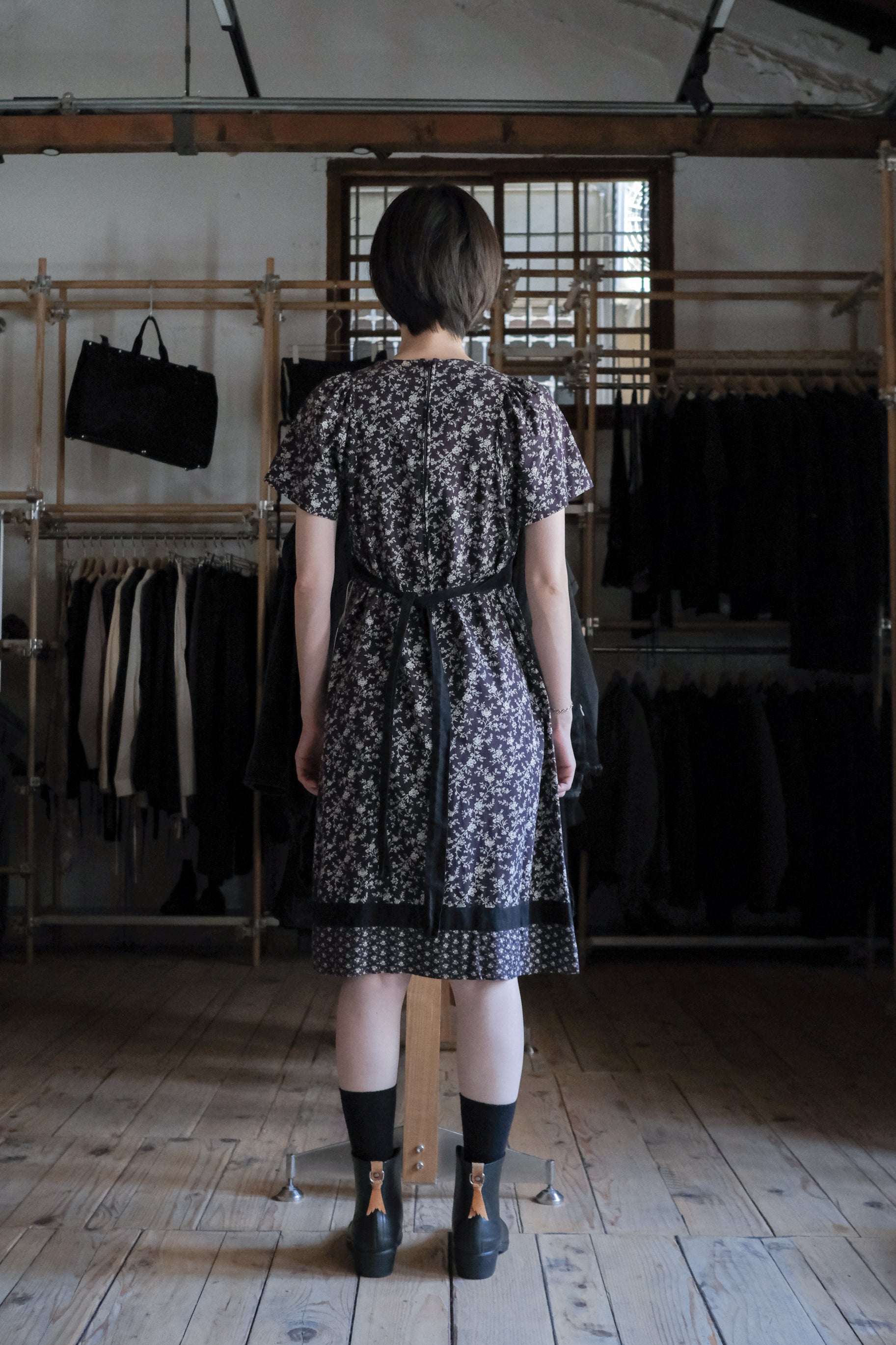 Vintage Shawn Originals Floral Square Neck Dress / 古著方領碎花洋裝