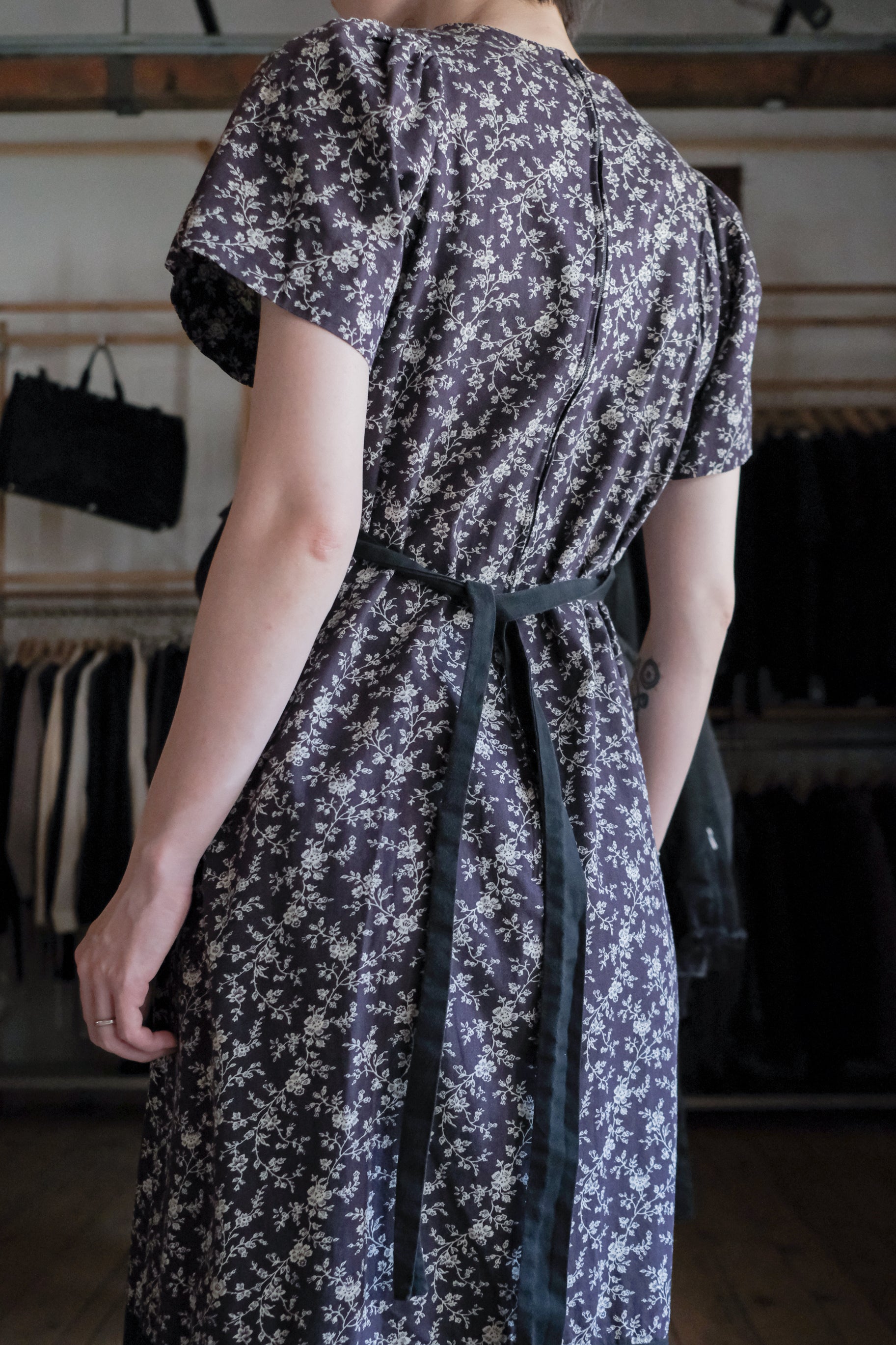 Vintage Shawn Originals Floral Square Neck Dress / 古著方領碎花洋裝