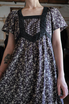 Vintage Shawn Originals Floral Square Neck Dress / 古著方領碎花洋裝
