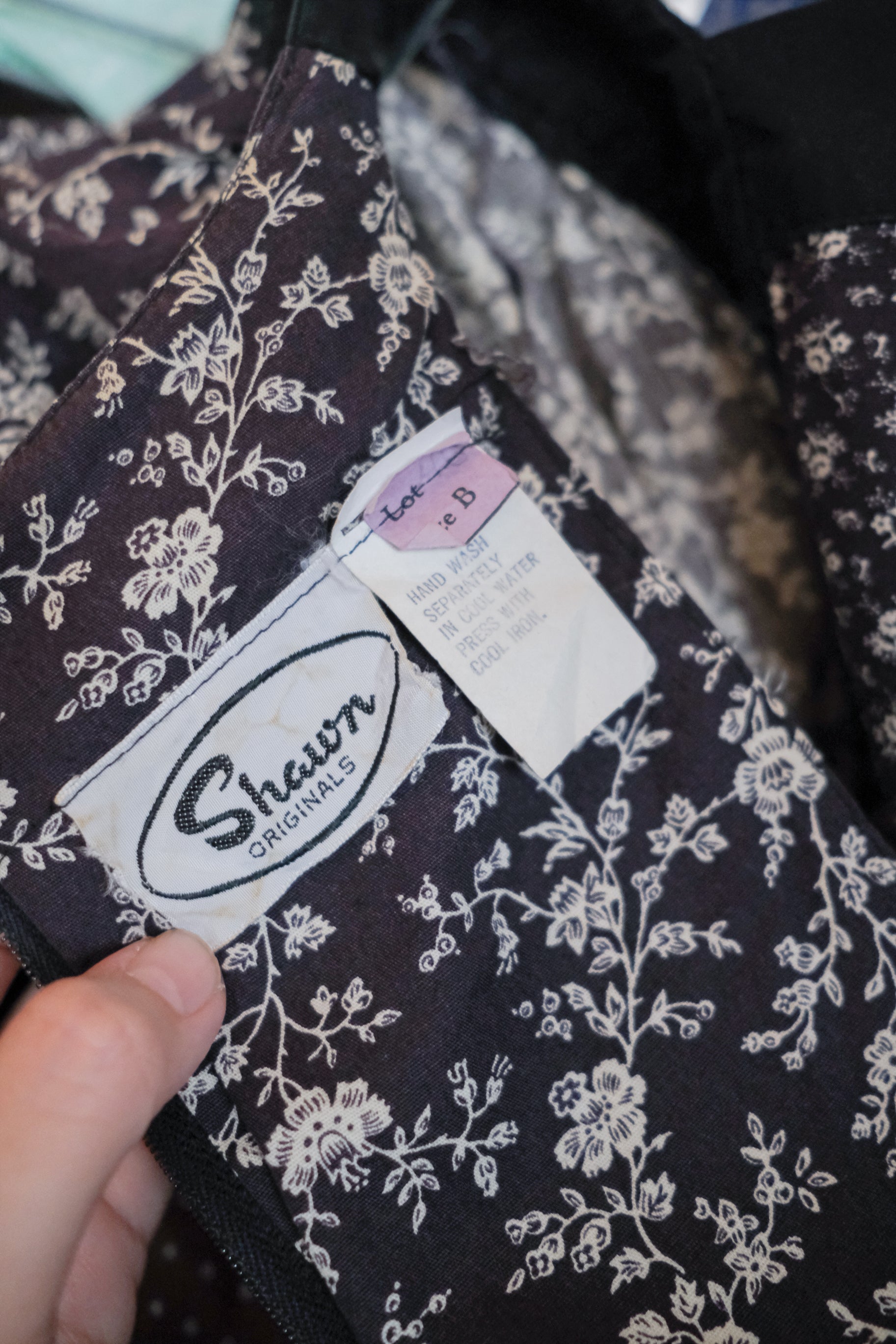 Vintage Shawn Originals Floral Square Neck Dress / 古著方領碎花洋裝